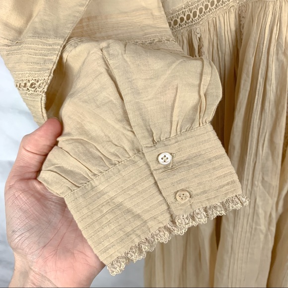 NWT Doen Vicia Cotton Midi Dress Sandstone Boho S - Picture 6 of 13